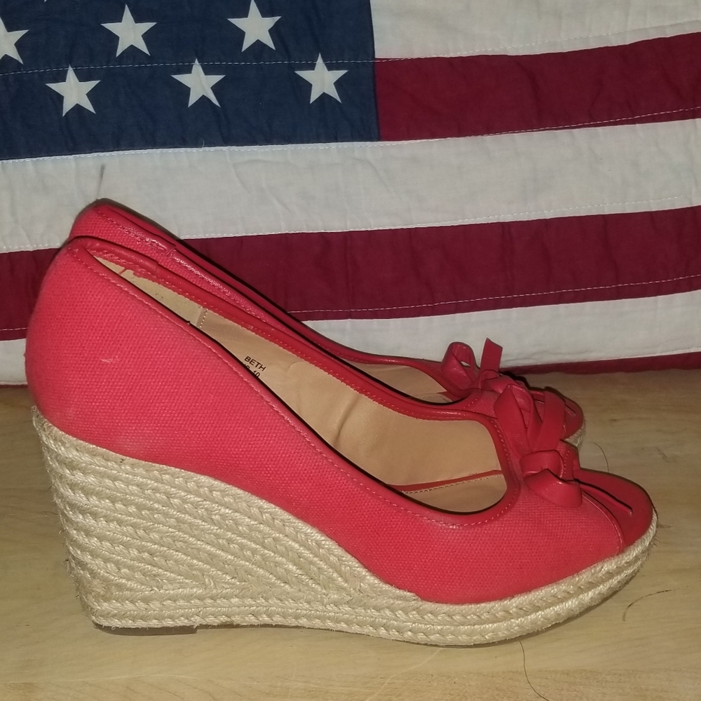 Red Open Toe Sandles
